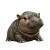 Cute Fat Pygmy Hippo Vinyl Car Decal Sticker – Waterproof & UV-Resistant 4.0"