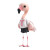 Cute Flamingo School Uniform Vinyl Car Decal Sticker – Waterproof & UV-Resistant 4.0"