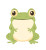Cute Frog Carpet Front Vinyl Car Decal Sticker – Waterproof & UV-Resistant 4.0"