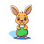 Cute Kangaroo Green Bag Vinyl Car Decal Sticker – Waterproof & UV-Resistant 4.0"