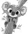 Cute Koala Coloring Page Vinyl Car Decal Sticker – Waterproof & UV-Resistant 4.0"
