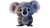 Cute Koala Pixar 3D Vinyl Car Decal Sticker – Waterproof & UV-Resistant 7.14"
