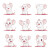 Cute Mouse Anime Set Vinyl Car Decal Sticker – Waterproof & UV-Resistant 4.0"