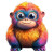 Cute Orangutan Sculpture Vinyl Car Decal Sticker – Waterproof & UV-Resistant 4.0"