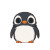 Cute Penguin Cozy Simple Vinyl Car Decal Sticker – Waterproof & UV-Resistant 4.0"