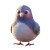 Cute Pigeon Character Vinyl Car Decal Sticker – Waterproof & UV-Resistant 4.0"