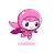 Cute Pink Chibi Ninja Vinyl Car Decal Sticker – Waterproof & UV-Resistant 4.0"