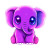 Cute Pink Elephant Chibi Vinyl Car Decal Sticker – Waterproof & UV-Resistant 4.0"