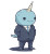 Cute Serious Narwhal Suit Vinyl Car Decal Sticker – Waterproof & UV-Resistant 4.0"