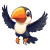 Cute Toucan Line Drawing Vinyl Car Decal Sticker – Waterproof & UV-Resistant 4.0"