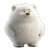 Cute White Bear 3D Vinyl Car Decal Sticker – Waterproof & UV-Resistant 4.0"