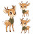 Deer Mascot Vector Vinyl Car Decal Sticker – Waterproof & UV-Resistant 4.0"