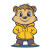 Disney Groundhog Simpsons Style Vinyl Car Decal Sticker – Waterproof & UV-Resistant 4.0"