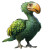 Dodo Bird Realistic Green Vinyl Car Decal Sticker – Waterproof & UV-Resistant 4.0"