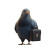 Drunk Pigeon Office Morning Vinyl Car Decal Sticker – Waterproof & UV-Resistant 4.0"