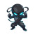Excited Ninja Emote Vinyl Car Decal Sticker – Waterproof & UV-Resistant 4.0"