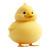 Fat Cute Yellow Duck Vinyl Car Decal Sticker – Waterproof & UV-Resistant 4.0"