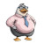 Fat Gray Duck Vector Vinyl Car Decal Sticker – Waterproof & UV-Resistant 4.0"