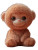 Fluffy Monkey Toy Vinyl Car Decal Sticker – Waterproof & UV-Resistant 4.0"
