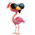 Friendly Flamingo Beach Sunglasses Vinyl Car Decal Sticker – Waterproof & UV-Resistant 4.0"