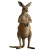 Full Body Kangaroo Vinyl Car Decal Sticker – Waterproof & UV-Resistant 4.0"