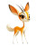 Gazelle Athletic Energetic Cute Vinyl Car Decal Sticker – Waterproof & UV-Resistant 4.0"