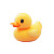 Golden Yellow Toy Duck Vinyl Car Decal Sticker – Waterproof & UV-Resistant 4.0"