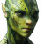 Green Fantasy Character Spots Vinyl Car Decal Sticker – Waterproof & UV-Resistant 4.0"