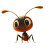 Happy Cute Ant Vinyl Car Decal Sticker – Waterproof & UV-Resistant 4.0"