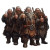 Hyperrealistic Dwarves Thumbs Up Vinyl Car Decal Sticker – Waterproof & UV-Resistant 4.0"