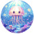 Kawaii Jellyfish Pixel Art Vinyl Car Decal Sticker – Waterproof & UV-Resistant 4.0"
