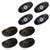 Ford Performance LED Rock Lights | Amber Light, Clear Lens | 4 Lights with 15ft Leads | Underbody Mount, Black Aluminum Housing | Power Block, Switch Included
