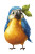 Macaw Pear Character Vinyl Car Decal Sticker – Waterproof & UV-Resistant 4.0"