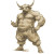 Muscular Bull Cigar Vinyl Car Decal Sticker – Waterproof & UV-Resistant 4.0"