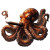 Octopus Cigar Hippie Smoke Vinyl Car Decal Sticker – Waterproof & UV-Resistant 4.0"