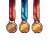 Olympic Pixel Medals Vinyl Car Decal Sticker – Waterproof & UV-Resistant 4.0"