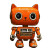 Orange Robot Cat Toy Vinyl Car Decal Sticker – Waterproof & UV-Resistant 4.0"