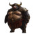 Overweight Female Minotaur Vinyl Car Decal Sticker – Waterproof & UV-Resistant 4.0"