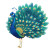 Peacock Illustration Vector Vinyl Car Decal Sticker – Waterproof & UV-Resistant 4.0"