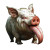 Pig Long Tongue Mythical Vinyl Car Decal Sticker – Waterproof & UV-Resistant 4.0"