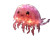 Pink Jellyfish Mushroom Cloud Vinyl Car Decal Sticker – Waterproof & UV-Resistant 5.0"