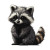 Pixel Art Raccoon Vinyl Car Decal Sticker – Waterproof & UV-Resistant 4.0"