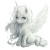 Porcelain Pegasus Doll Vinyl Car Decal Sticker – Waterproof & UV-Resistant 4.0"