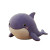 Purple Whale Plushie Vinyl Car Decal Sticker – Waterproof & UV-Resistant 4.0"