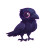 Raven Talon Cute Illustration Vinyl Car Decal Sticker – Waterproof & UV-Resistant 4.0"