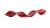 Red Curly Satin Band Vinyl Car Decal Sticker – Waterproof & UV-Resistant 7.14"
