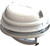 MaxxAir MAXXFAN DOME Plus Roof Vent | Manual Lift Opening, 6 Inch Diameter, For 1 Inch Roof Thickness | White, 12V Fan | Locking Lid, Push Button, Sidewall Applications