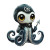 Sea Shepherd Octopus Mascot Vinyl Car Decal Sticker – Waterproof & UV-Resistant 4.0"