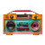 90S Boombox Vibrant White Vinyl Car Decal Sticker – Waterproof & UV-Resistant 4.0"
