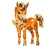 Baby Horse 60S Kitsch Vinyl Car Decal Sticker – Waterproof & UV-Resistant 4.0"
